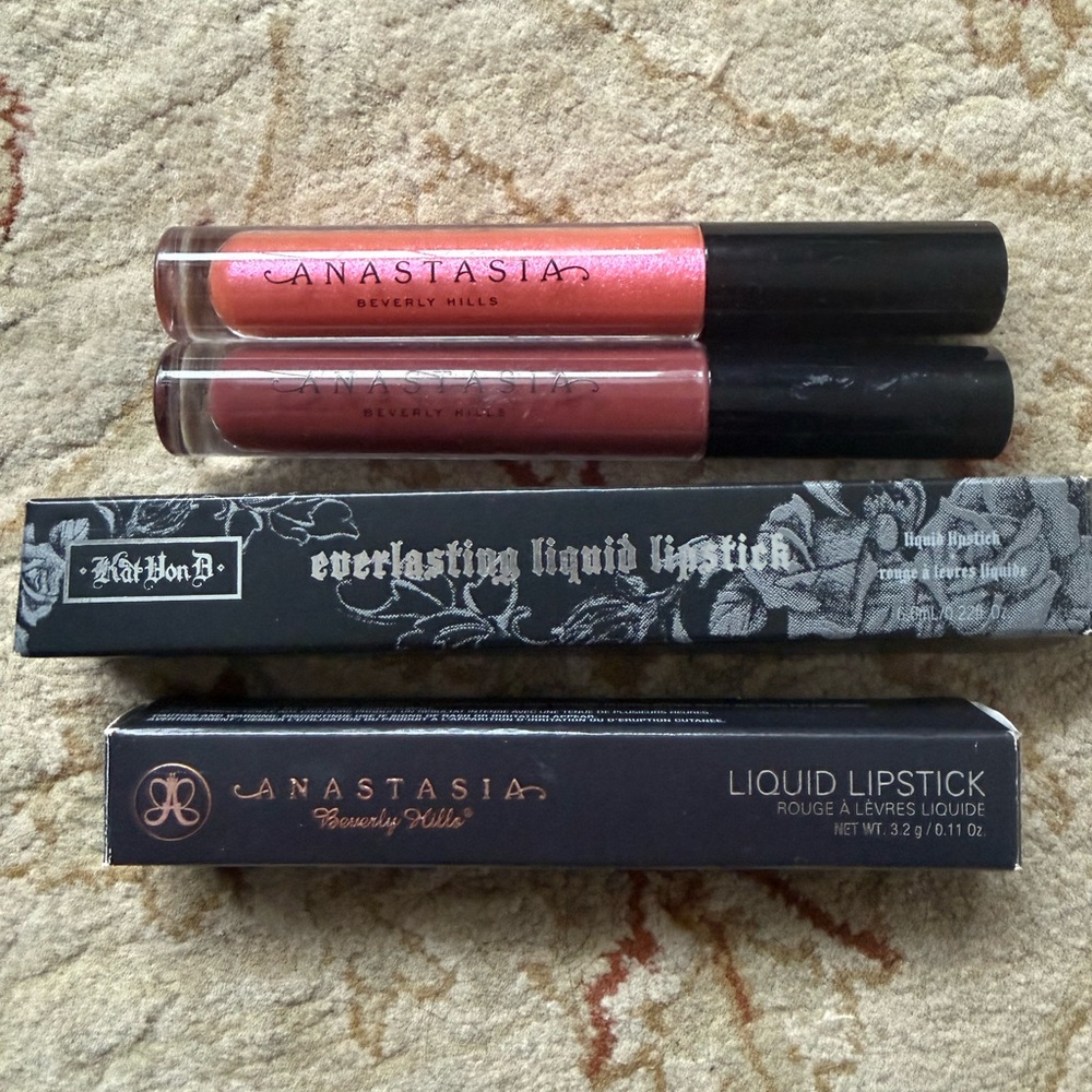 Anastasia Beverly Hills & Kat Von D Liquid Lipstick & Lip Gloss bundle